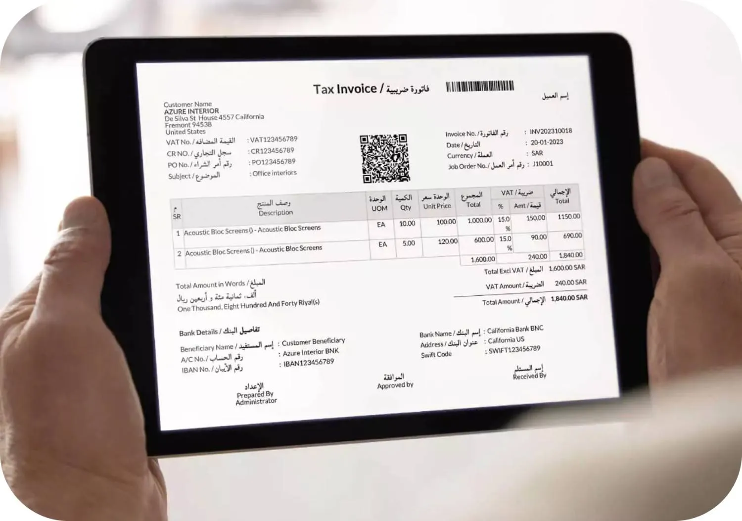 Zatca E Invoicing Phase 1